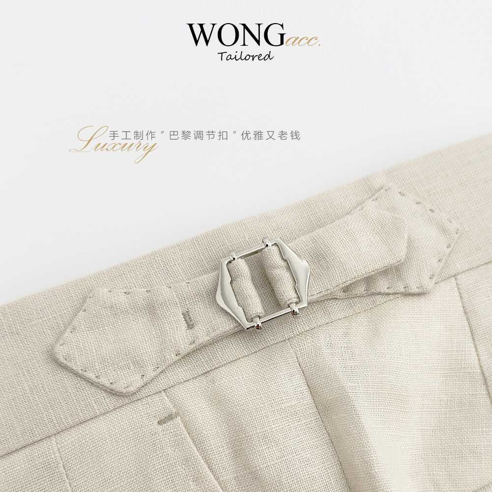 Pure Linen Italian-Style Trousers