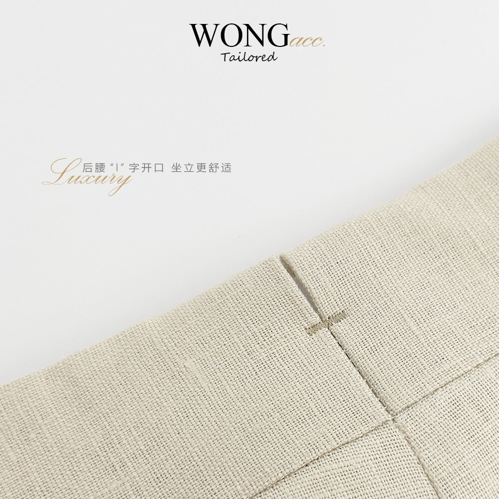 Pure Linen Italian-Style Trousers