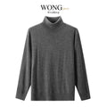 High-Neck Wool Knit Sweater