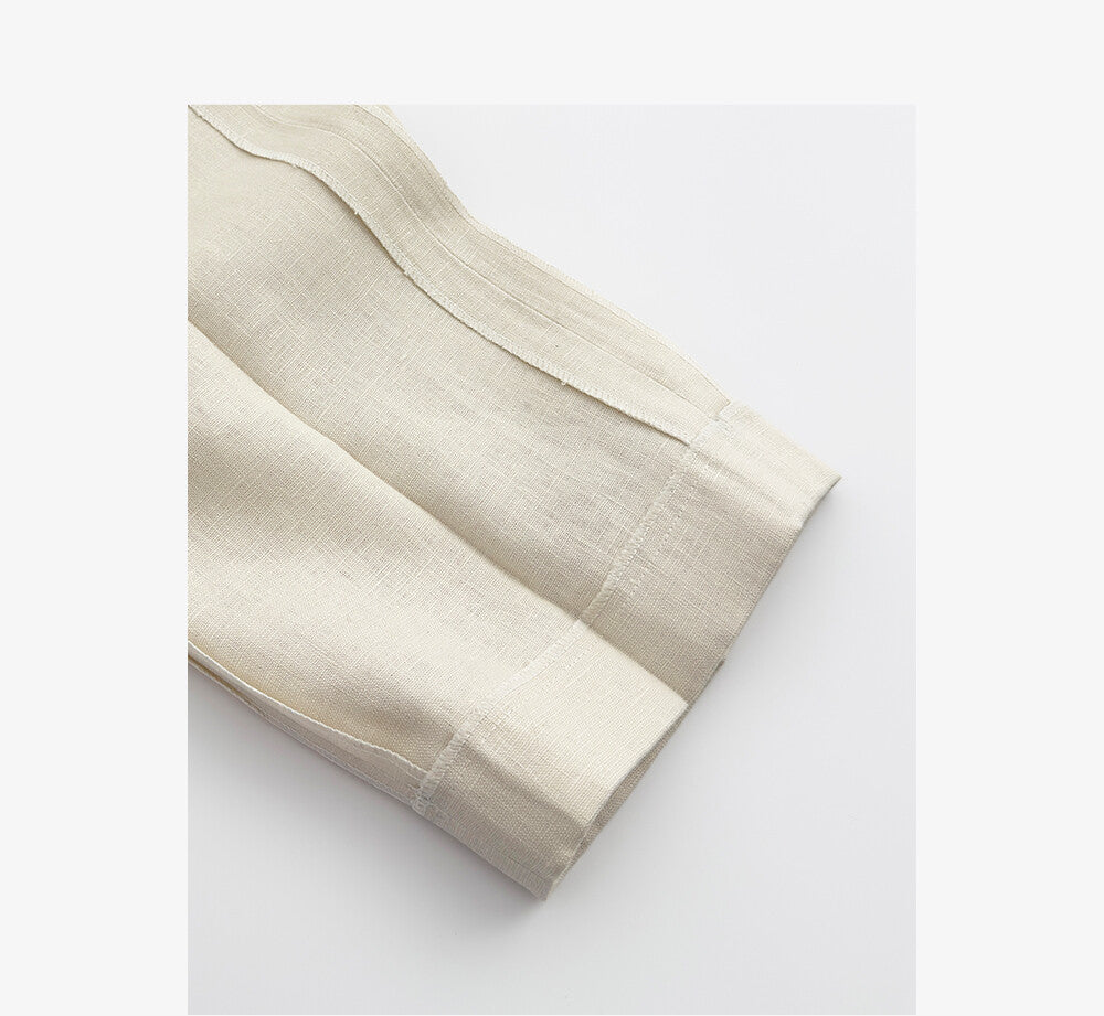 Pure Linen Italian-Style Trousers